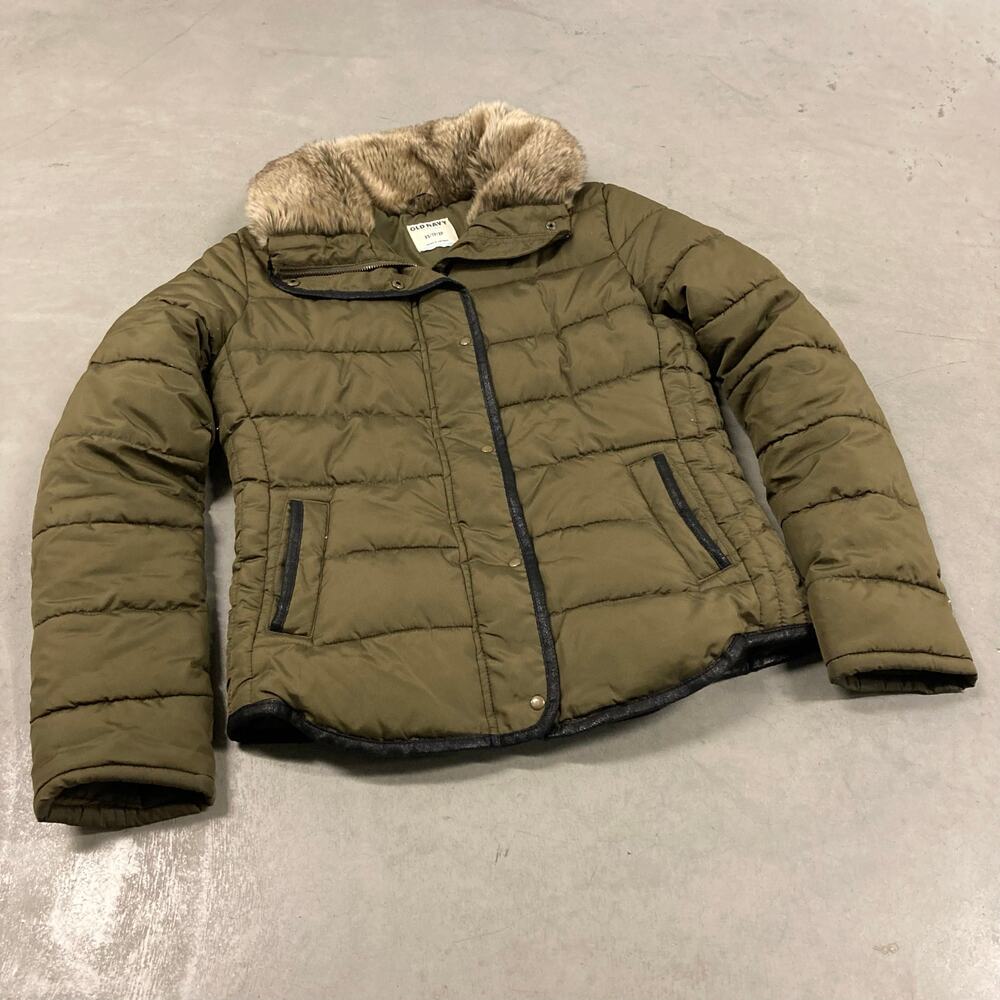 Fur collar old navy down puffer Jacket